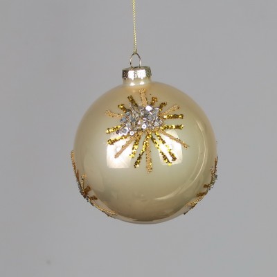 Bombka kulka złota - ozdoba świąteczna
