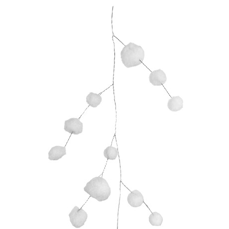 Łańcuch na choinkę biała girlanda 180 cm