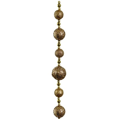 Łańcuch na choinkę złoty 180 cm