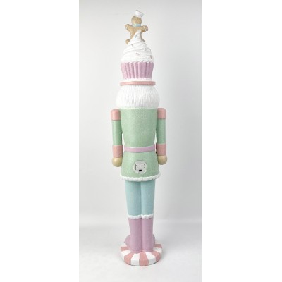 Dziadek do orzechów LED pastelowy candy 68 cm
