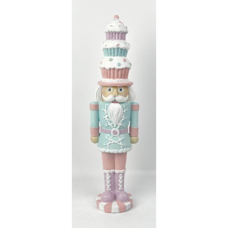 Dziadek do orzechów pastelowy candy 46 cm
