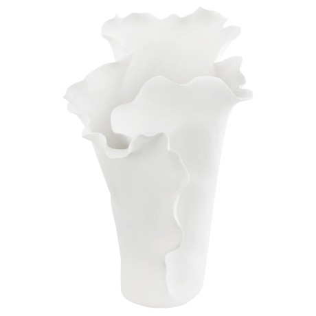 Wazon biały ceramiczny 39 cm