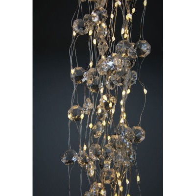 Lampki LED z kryształkami 90 LED 1m