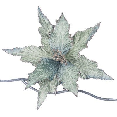 Poinsettia na choinkę jasno zielona 29 cm