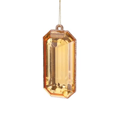 Zawieszka na choinkę klejnot złoty 13 cm