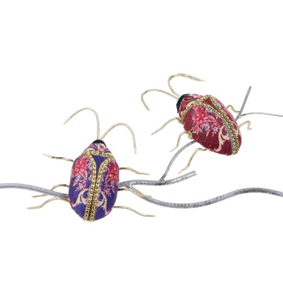 Skarabeusz na choinkę granatowy 14 cm