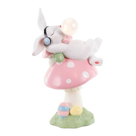 Zając wielkanocny na grzybku figurka 40 cm