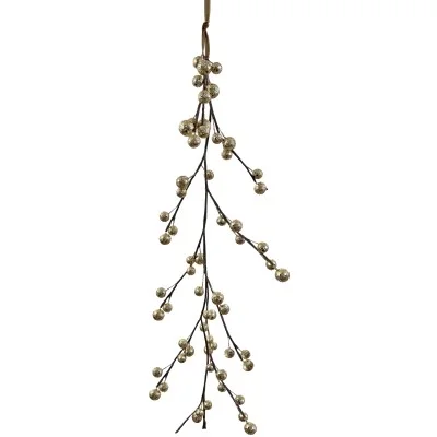 Łańcuch na choinkę girlanda złote jagody 120 cm