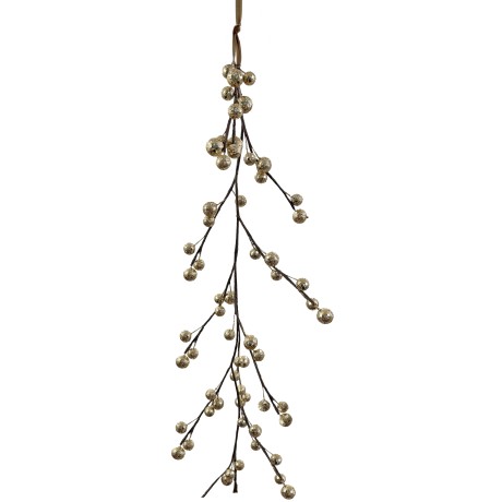 Łańcuch na choinkę girlanda złote jagody 120 cm