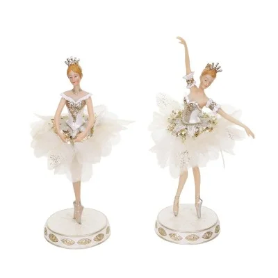 Baletnica kremowo - szampańska figurka 29 cm