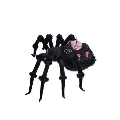Figurka na Halloween czarny pająk 69 cm