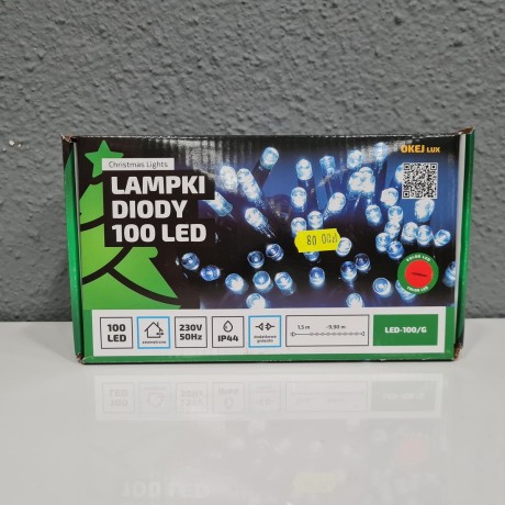 Lampki Diody 100 Led czerwony