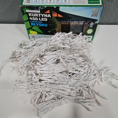 Kurtyna 450 Led, z efektem błysku