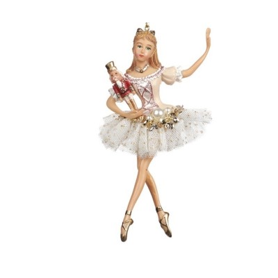 Baletnica na choinkę różowo - biała Klara