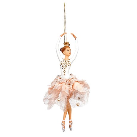 Baletnica na choinkę różowo - biała