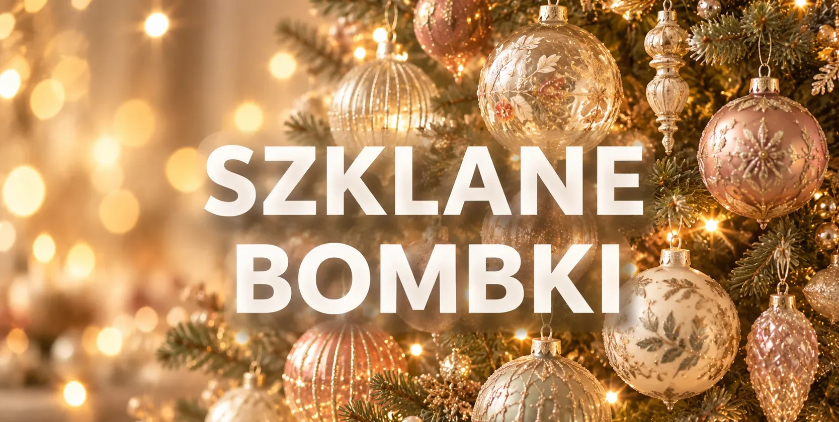 Szklane bombki choinkowe